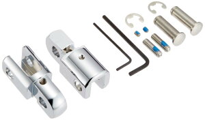 キジマ(Kijima) バイクパーツ ステップアップブラケット2 左右セット クロームメッキ ハーレー系 HD-05266