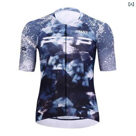 サイクリング　ウェア　スーツ SWG Mingsheng 7 Jiaqi 共同 サイクリング スーツ 夏 半袖 トップス 吸汗 ロード 自転車 ライディング 機器