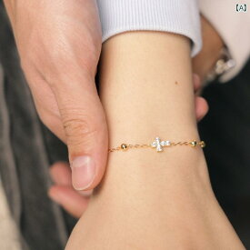 ネックレス　十字架　クロス Lingyu SilverChain of Love 925 スター リング シルバークロス ブレスレット モ アッサ ナイトイン スタイル ビーズ チェーン 金 メッキ