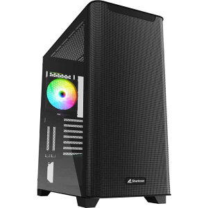 Sharkoon �~�h���^���[PC�P�[�X M30 RGB ���b�V���t�����g�p�l�� �����K���X�T�C�h�p�l�� Mini-ITX/Micro-ATX/ATX/E-ATX�K�i�Ή� 120 mm PWM �t�@��1��/120 mm ARGB �t�@��1��W������ 36