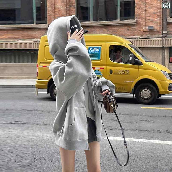楽天市場】パーカー フード付き ニット 女性用 グレー スウェット 