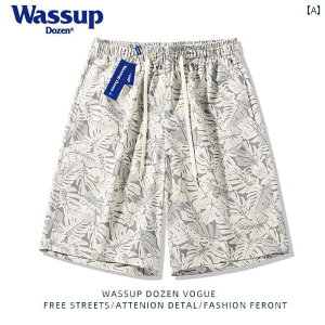 �@�V���[�g�p���c�@�n�[�t�p���c WASSUP DOZEN �� �J�W���A���t�����[ �V���[�c �����Y �n���C�A�� �r�[�` �X�|�[�c