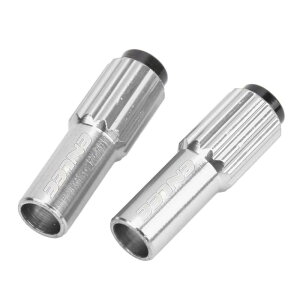 自転車ブレーキケーブルアジャスター 自転車ブレーキケーブルギアコネクター ラインレギュレーターアジャスターハウジング(チタン/ペア)