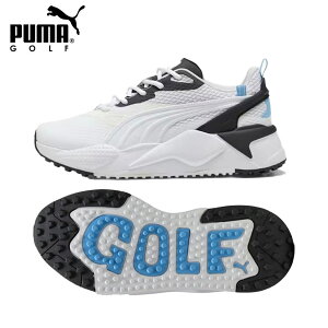 スパイクレスゴルフシューズ レディース プーマ GS-X EFEKT 309771 07 ホワイト×Wホワイト×Lブルー 送料無料