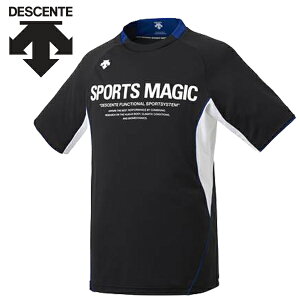 デサント バレーボール プラクティスシャツ 半袖 半袖プラクティスシャツ DVUNJA51 BK ブラック×ホワイト