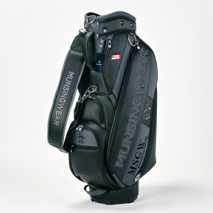 ゴルフキャディバッグ マンシングウェア 9.5型ビッグロゴキャディバッグ MG4FCB05M BK ブラック 送料無料