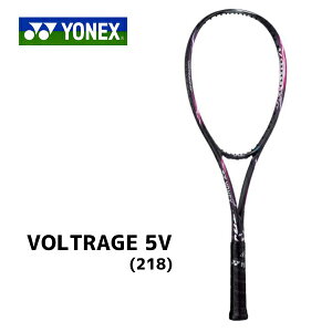 ヨネックス　ボルトレイジ5V　ソフトテニスラケット　軟式テニス　VOLTRAGE5V　前衛向け　VR5V　218　パープル×ピンク　UL1　送料無料