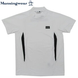 ゴルフシャツ半袖　マンシングウェア　ゴルフウエア　半袖シャツ　MEMVJA01　WH　ホワイト
