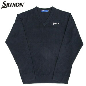 ゴルフセーター スリクソン ゴルフウエア ウェーブフォームパターンVネックセーター RG4FST02M NV ネイビー 送料無料