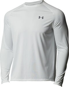 アンダーアーマー マルチスポーツ 長袖Tシャツ Tシャツ UA テック ロングスリーブTシャツ2.0 1358562 100 White メンズ