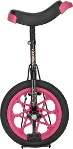 ゼットガッコウタイイク 学校体育器具 一輪車 器具・備品 一輪車エアタイヤ14 ZR610 1961 ブラック×ピンク