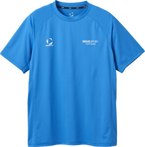 ムーブスポーツ マルチスポーツ Tシャツ Tシャツ ハイゲージシャドーボーダー 半袖シャツ ST5SHT05M BL00 ブルー メンズ