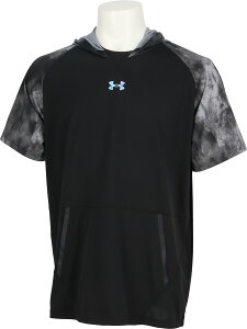 A_[A[}[ 싅\tg{[ TVc TVc UA YARD SHORT SLEEVE HOODIE 6001302 1 Black/Iridescent Y