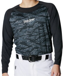 A_[A[}[ 싅\tg{[ TVc Q[VcEpc UA HEATGEAR COMFORT FITTED CAMO LONG SLEEVE CREW NECK SHIRT UAq[gMA RtH[g tBbeBh J OX[u N[