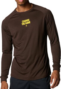 A_[A[}[ oXPbg{[ T TVc CURRY TECH LOGO LONG SLEEVE T-SHIRT 6007865 246 Kona Brown Y