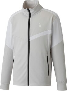 ゴーセン テニス ジャケット トレーニングウェア 裏起毛ストレッチジャケット W2440 36 アイスグレー ユニセックス