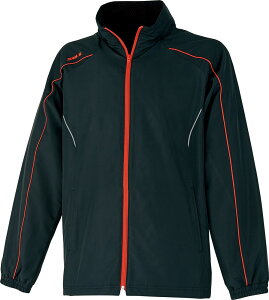 チームゼット マルチスポーツ ウインドウェア ウインドブレーカージャケット TEZ551S 1964 ブラック×レッド ユニセックス