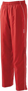 チームゼット マルチスポーツ ウインドウェア ウインドブレーカーパンツ TEZ591P 6411 レッド×ホワイト ユニセックス
