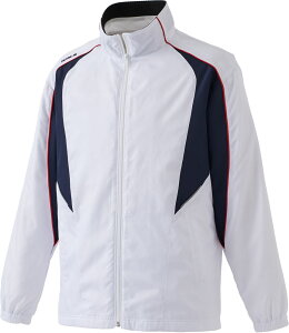 チームゼット マルチスポーツ ウインドウェア ウインドブレーカージャケット TEZ591S 1129 ホワイト×ネイビー ユニセックス