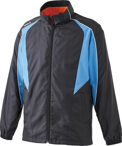 チームゼット マルチスポーツ ウインドウェア ウインドブレーカージャケット TEZ591S 1922 ブラック×サックス ユニセックス