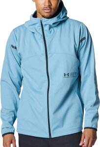 A_[A[}[ }`X|[c WPbg g[jOEFA UA WINTER KNIT 3 LAYER FULL-ZIP HOODIE 6007393 418 Blue Smoke Y