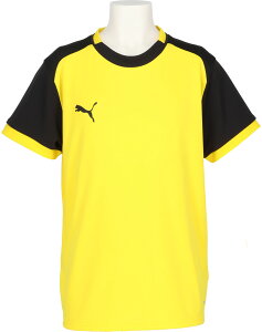 �v�[�} �T�b�J�[ �����V���c �Q�[���V���c�E�p���c TEAMLIGA �Q�[���V���c JR 707339 7 Faster Yellow-PUMA Black-PUMA Black �W���j�A