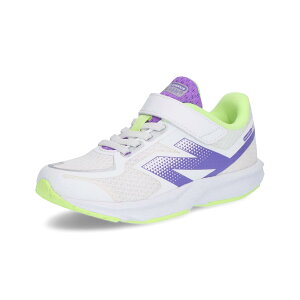 �j���[�o�����X �V���[�Y �L�b�Y�V���[�Y Flash v7 Bungee Lace with Top Strap PFLSJ5PCM (00)WHITE/PURPLE �W���j�A