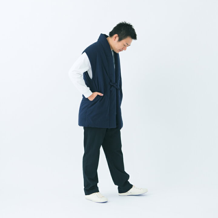 楽天市場】宮田織物 はんてん 袖なし 山並み(やまなみ)ロングポンチョ 