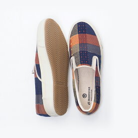 【送料込】MOONSTAR ムーンスター SLIP-ON スリッポン 宮田織物 大錦 oonisiki おおにしき コラボ 靴 MADE IN KURUME 22cm/23cm/24cm/25cm/26cm/27cm/28cm オレンジ