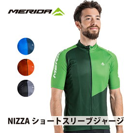 NIZZAショートスリーブジャージ MERIDA メリダ サイクルウェア サイクルジャージ バイクウェア ウエア レース シリコングリッパー付き グリーン ブルー ブラック レッド メンズ レディース 男性 女性 男女兼用 アウトドア サイクリング 自転車 アパレル Tシャツ ストレッチ
