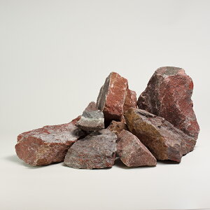 【送料無料】マウイレッド 24kg 赤茶系 天然石 ロックガーデン 庭石 観賞石 敷石 ガーデンロック ドライガーデン 外構 石材 アクアリウム 水槽 レイアウト おしゃれ 10〜20cm