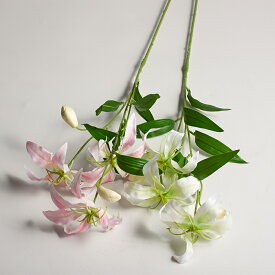 造花 フレイムリリー（グロリオサ） 全長100cm 特大ロングサイズ フェイクフラワー アーティフィシャルフラワー 装飾 撮影 インテリア お買い得 在庫限り 全2色