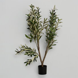 フェイクグリーン オリーブ 全長90cm 庭木仕立て 人工観葉植物 アーティフィシャルグリーン インテリア おしゃれ 鉢植え風 お買い得 在庫限り サンプル入荷