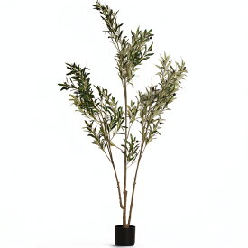 フェイクグリーン オリーブ 全長180cm 特大サイズ 庭木仕立て 人工観葉植物 アーティフィシャルグリーン シンボルツリー 大型 インテリア 鉢植え風 お買い得 在庫限り サンプル入荷