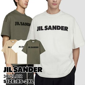 [スーパーセール時間限定10％OFF]ジル サンダー JIL SANDER 2024年新品 Tシャツ クルーネック ロゴ プリント 半袖 ショートスリーブ 正规品