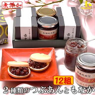 食べる時に作る最中セット 2種類のつぶあんともなか 12組（24枚） 敬老の日 ギフト 無添加 のし対応 和菓…