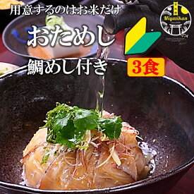 鯛茶漬け おためし 3食 鯛めし 付き 無添加 福津名物 高級 活魚使用 福岡 玄界灘 鯛丼 鯛めし 刺身 海鮮 お茶漬け 冷やし鯛茶漬け 鯛 たい タイ 真鯛 マダイ 簡単 かんたん 和食 締めの一杯 ホームパーティー お取り寄せ 送料無料