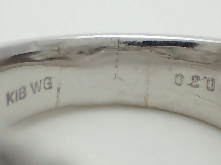 楽天市場】【新品仕上げ済】K18WG ダイヤモンドリング／花 