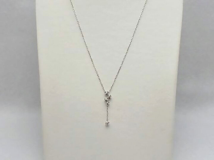 楽天市場】 K18（WG） ダイヤモンドプチネックレス／ミッシェルクラン  