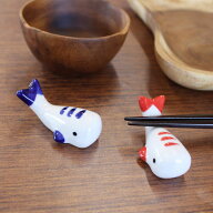 【5％クーポン 5日まで】 箸置き くじら はしおき レスト カトラリー 単品 夏 陶器製 クジラ 鯨 ブルー …