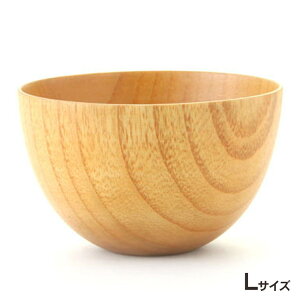 天然木製 マルチボウル型汁椀 L 白木 お椀 おわん お碗 水がたまらない