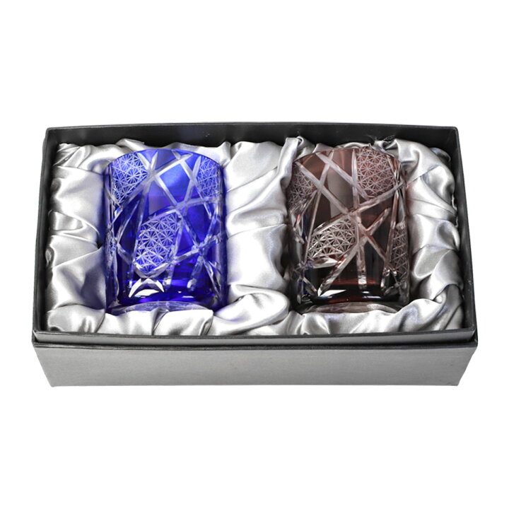 楽天市場】【全品ポイント5倍 4/20限定】 切子グラス ペアセット 210ml 