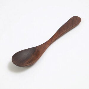 天然木製 ウォールナット スプーンS 12.2cm コーヒースプーン デザートスプーン おしゃれ ティースプーン プリン アイス 茶碗蒸し 小さい 小さめ カトラリー ナチュラル キッチン雑貨 食器 シ
