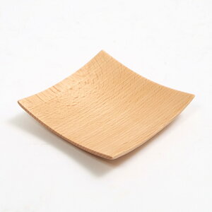 【ポイント3倍 10/30限定】 プレート お皿 四角 正方形 天然木製 ブナの木 スクエアプレート 割れにくい 木 おしゃれ カフェ風 ナチュラル 木製食器 小皿 洋食器
