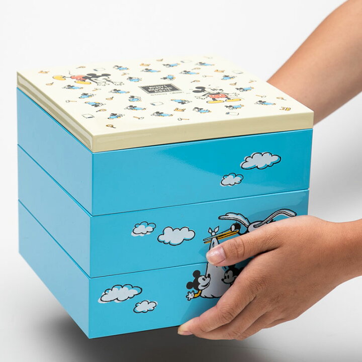 楽天市場 最大300円クーポン有 11日1 59まで 重箱 Disney ミッキー Nm ディズニー ミッキーマウス 3段 仕切り付き 彩り Ov かわいい おしゃれ 運動会 遠足 ピクニック おせち お節 お正月 四角 うなぎ 一段 二段 三段 子供 大型 弁当箱 ディズニー 日本製 国産