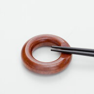 ＼半額アウトレット／【50％OFF】【さらに5％クーポン有 5日まで】 箸置き 木製 リング 5cm 木目 漆塗り …
