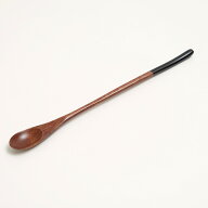 【10％OFF】【さらに2点5％OFFクーポン有り】 天然木製 おしゃれ マドラー 23cm 黒 漆塗り