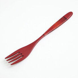 【ポイント5倍 5/20まで】天然木製 フォーク 19cm ヌーボー 朱 赤 レッド 漆塗り 漆器 カトラリー 木目 おしゃれ モダン 和モダン 和雑貨 上品 かわいい 来客用 おもてなし お菓子 デザート 和菓子 普段使い 軽い 軽量