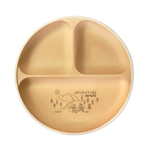 ミッキーマウス プレート 仕切り お皿 ランチプレート 抗菌 ワンプレート 丸皿 電子レンジ対応 食洗機対応 仕切皿 スタッキング 割れない 軽量 ミッキー ミニー ディズニー くすみカラー 山