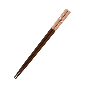 箸 食洗機対応 22.5cm シマエナガ 木製 お箸 北欧 かわいい くすみカラー 日本製 国産 おはし おしゃれ すべり止め 滑らない 四角箸 グレー ブラウン 鳥 贈り物 ギフト プレゼント 結婚祝い 普